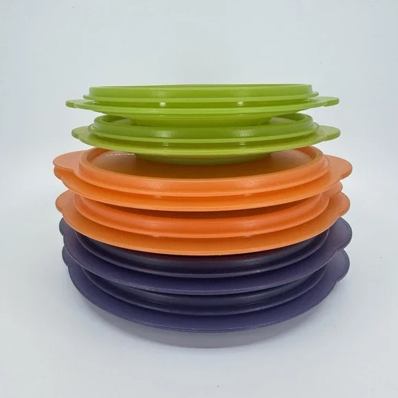 Tupperware Collapsible Bowl Lot With Lids 5453A-2 / 5452A-8 / 5453A-8 - Picture 3 of 11